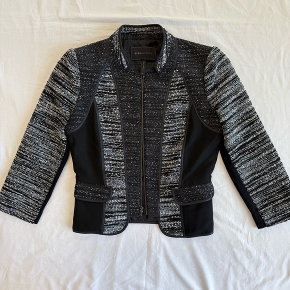 BCBGMAXAZRIA Moto Tweed Jacket – Size‎ XS - Picture 1 of 5